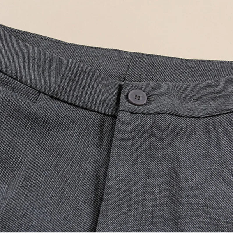 Damen Stoffhose Business elegant hohe Taille Slim Fit