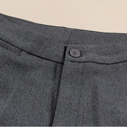 Damen Stoffhose Business elegant hohe Taille Slim Fit