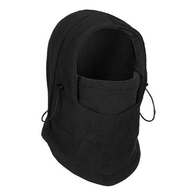 Unisex Winter Sturmhaube Fleece mit Kordelzug winddicht
