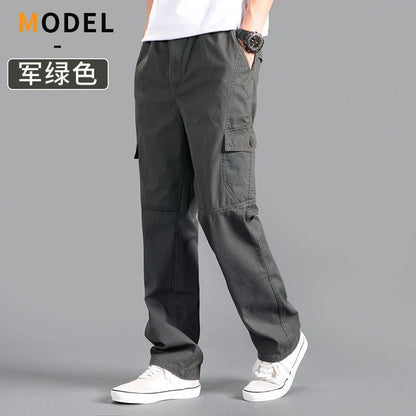 Herren Freizeithose mit Gummibund lockere Passform
