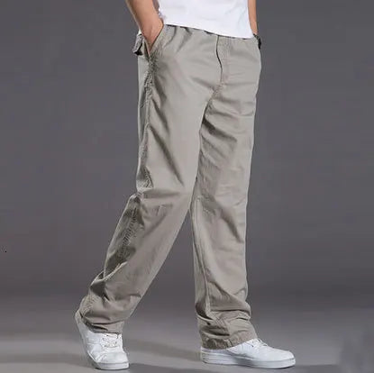 Freizeithose mit Gummibund lockerer Schnitt Herren
