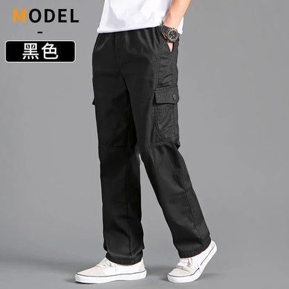 Herren Freizeithose mit Gummibund lockere Passform