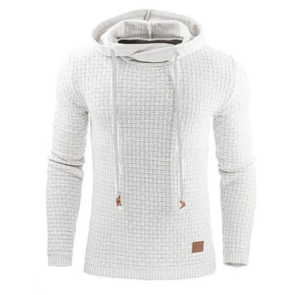 Herren Hoodie mit Strukturmuster und Kapuze