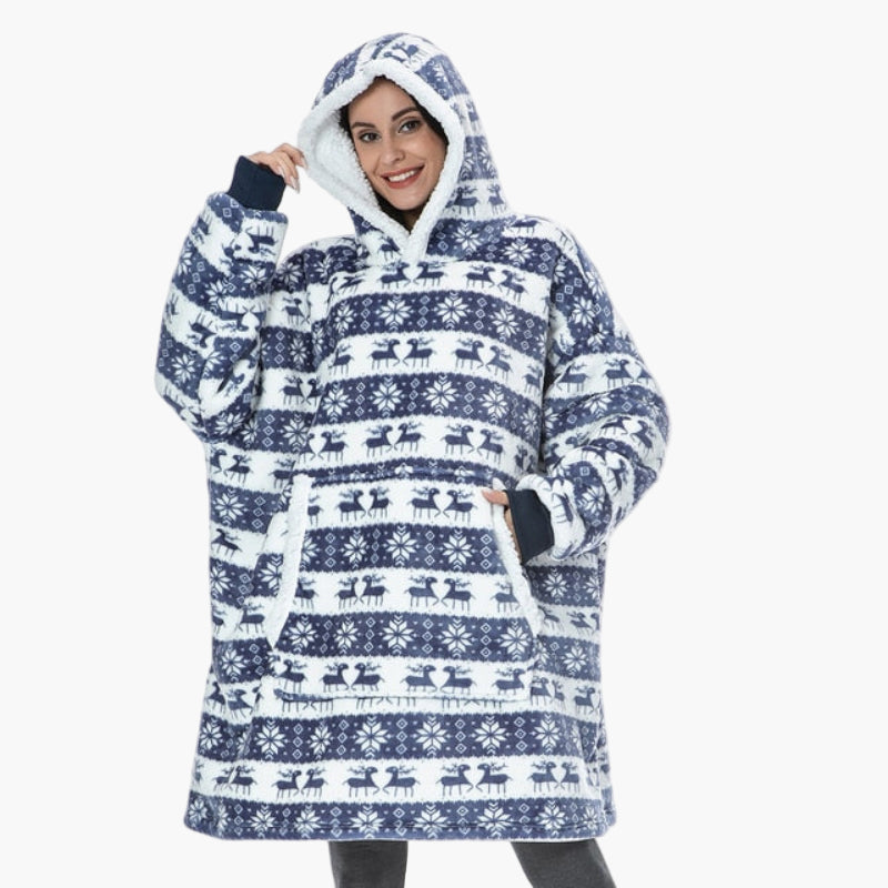 Unisex Kuschelige Übergrößen-Hoodie-Decke – Perfekt zum Loungen & Entspannen