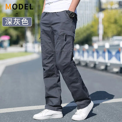 Herren Freizeithose mit Gummibund lockere Passform