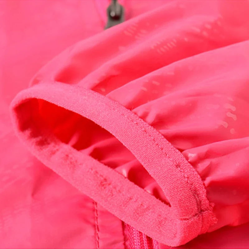 Unisex Leichte Kapuzenjacke Windbreaker Atmungsaktiv Sonnen- und Wasserschutz