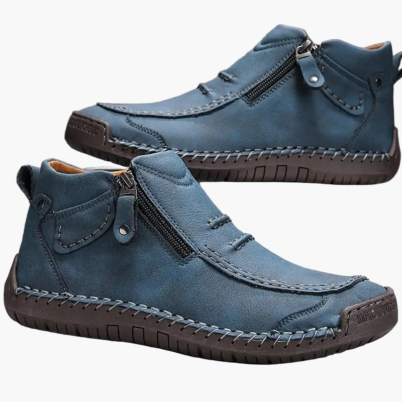 Herren Mokassin-Stiefel für Alltag und Freizeit, ergonomisches Design, bequeme Slipper mit Reißverschluss
