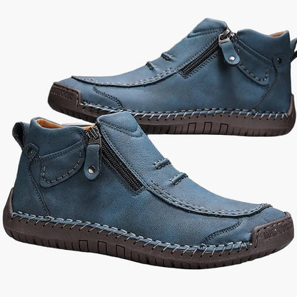 Herren Mokassin-Stiefel für Alltag und Freizeit, ergonomisches Design, bequeme Slipper mit Reißverschluss