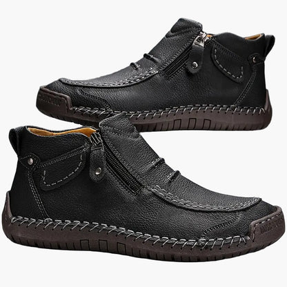 Herren Mokassin-Stiefel für Alltag und Freizeit, ergonomisches Design, bequeme Slipper mit Reißverschluss