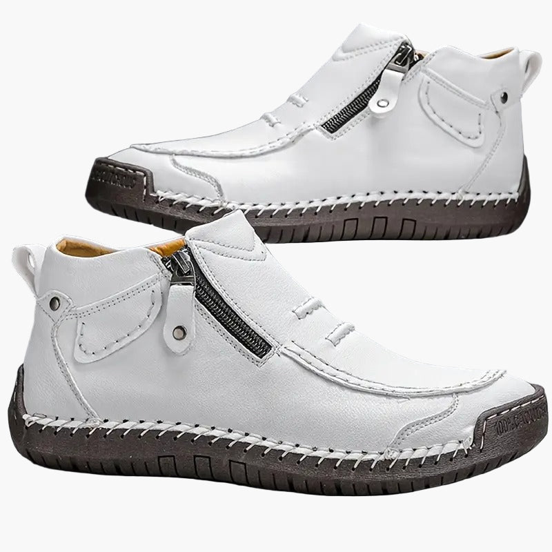 Herren Mokassin-Stiefel für Alltag und Freizeit, ergonomisches Design, bequeme Slipper mit Reißverschluss