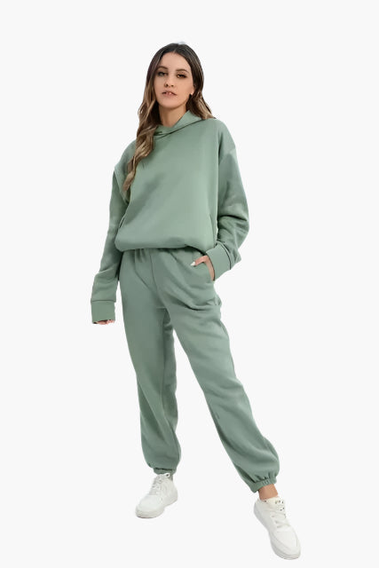 Damen Kapuzenpullover & Jogginghose Set – Lässiges Winter-Outfit für Zuhause & Freizeit