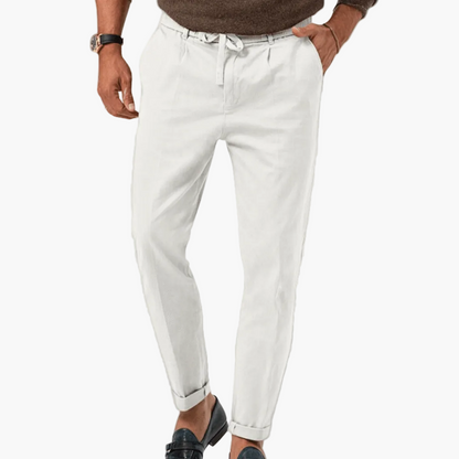 Herren Freizeithose mit elastischem Tunnelzug – Bequemer Smart-Casual-Look für den Alltag