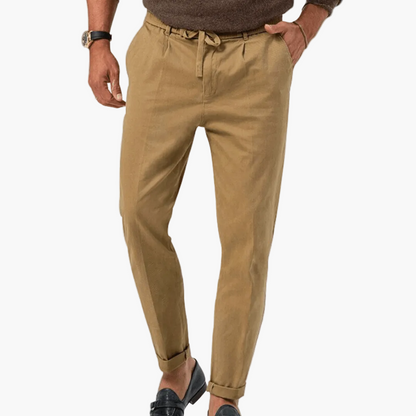 Herren Freizeithose mit elastischem Tunnelzug – Bequemer Smart-Casual-Look für den Alltag