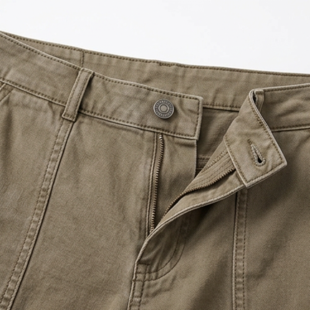 Damen Cargohose mit hoher Taille und Seitentaschen