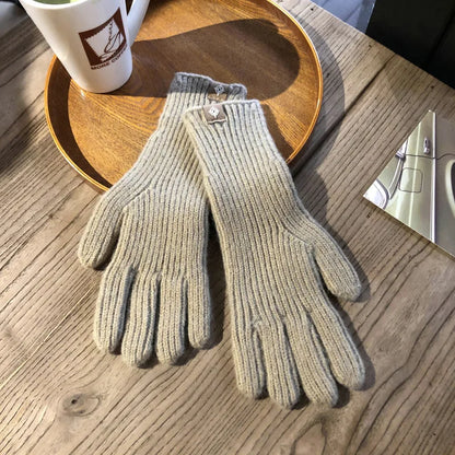 Unisex Strickhandschuhe Gerippt Warme Winter Handschuhe in mehreren Farben