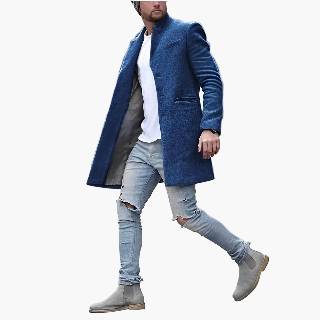 Herren Eleganter Mantel – Modernes, Stilvolles Design für Business & Freizeit