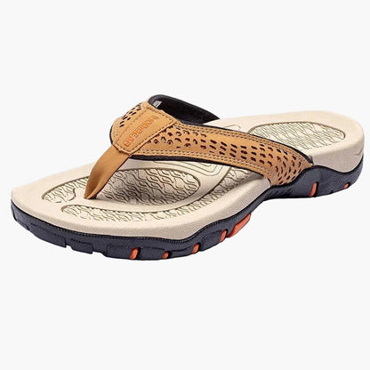 Herren Zehentrenner-Sandalen mit Fußgewölbestütze – Sportlich & Orthopädisch, Ideal für Alltag, Strand und Outdoor