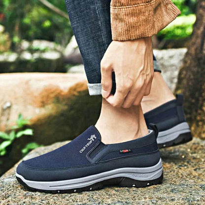 Herren Slip-On Freizeitschuhe Outdoor Komfort Mokassins für Alltag und Spaziergänge