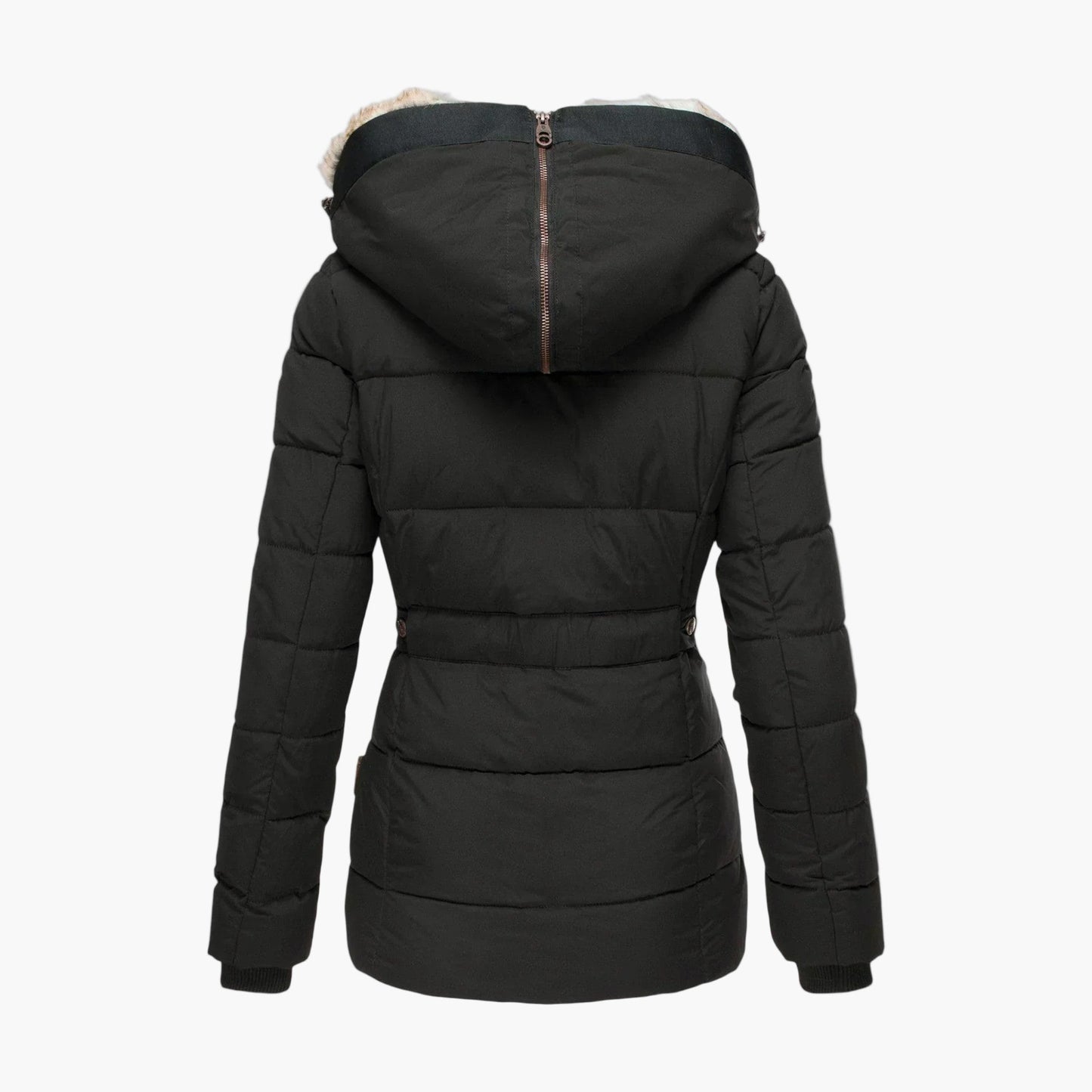 Damen Winterjacke mit Fellfutter – Elegante, warme Outdoorjacke für kalte Tage