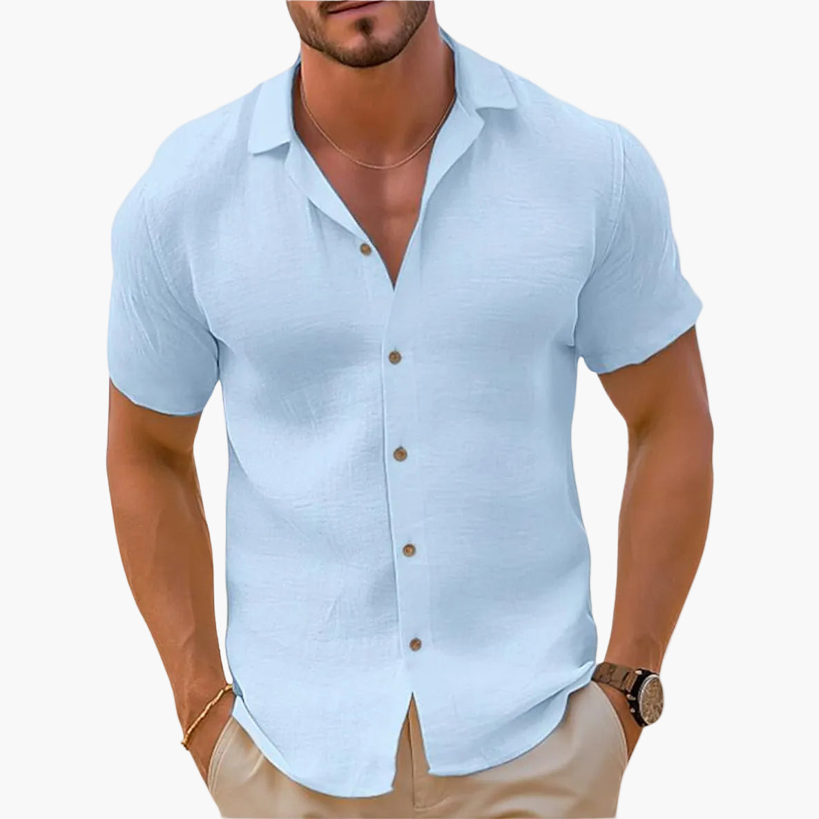 Herren Freizeit Kurzarm Hemd – Modernes Sommer Design für stilbewusste Männer