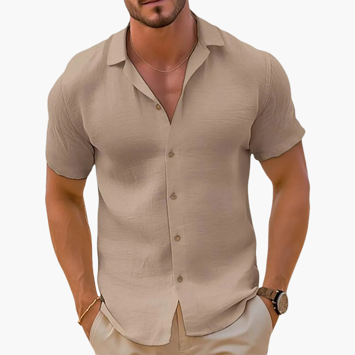 Herren Freizeit Kurzarm Hemd – Modernes Sommer Design für stilbewusste Männer