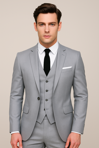 Herren Anzug Dreiteilig Slim Fit – Eleganter Business & Hochzeitsanzug