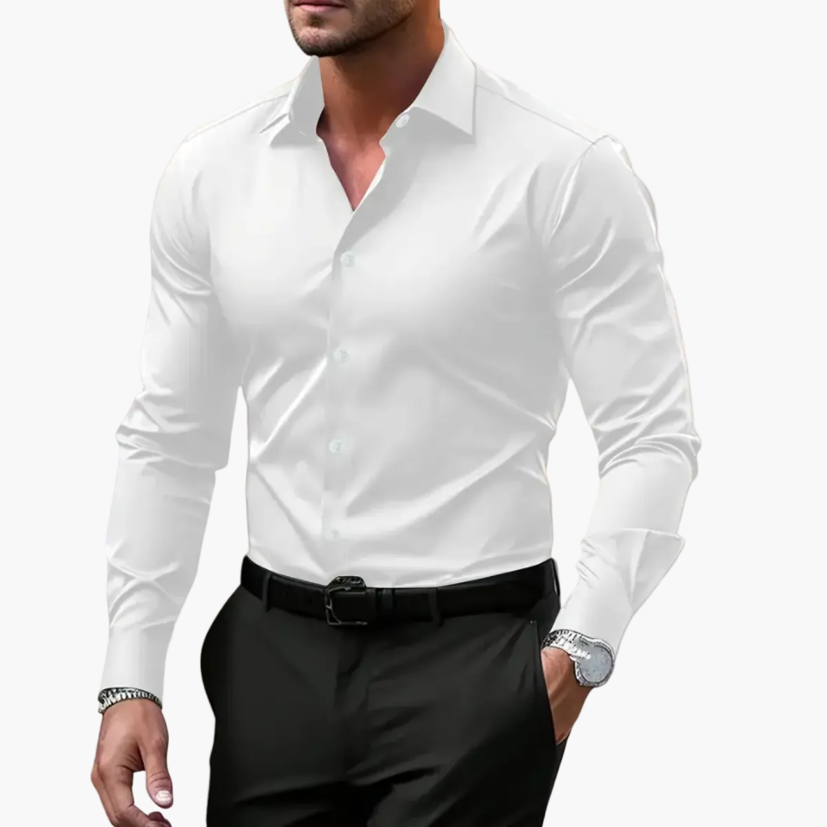 Herren Hemd im Slim-Fit Design mit klassischem Kragen