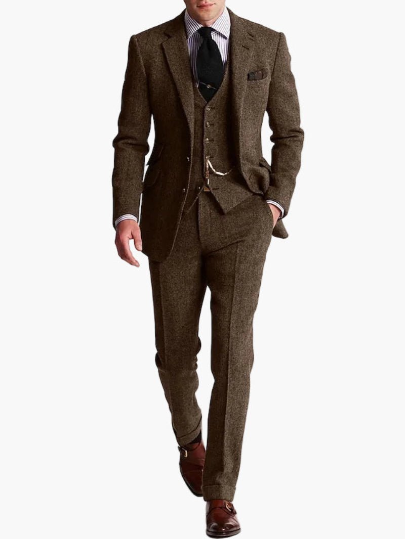 Herren Dreiteiler im Heritage-Look – Eleganter Anzug für gehobene Anlässe