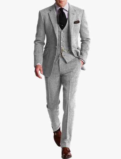 Herren Dreiteiler im Heritage-Look – Eleganter Anzug für gehobene Anlässe