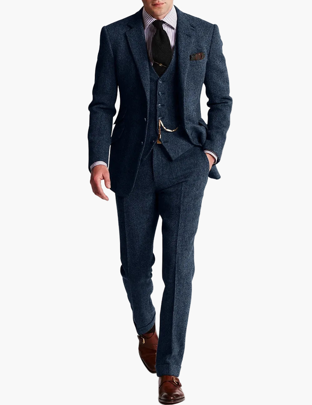 Herren Dreiteiler im Heritage-Look – Eleganter Anzug für gehobene Anlässe