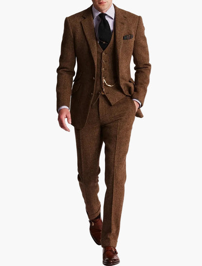 Herren Dreiteiler im Heritage-Look – Eleganter Anzug für gehobene Anlässe