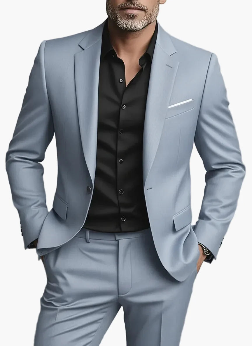 Herren Anzug Zwei-Teiler Slim Fit Modern Business & Abendmode