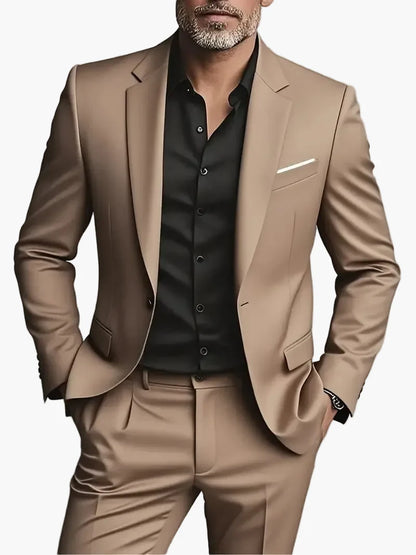 Herren Anzug Zwei-Teiler Slim Fit Modern Business & Abendmode