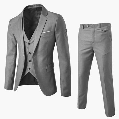 Herren Dreiteiler im Slim-Fit Design – Moderner Anzug für festliche Anlässe und Business