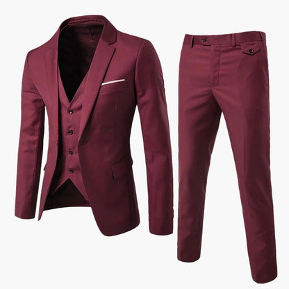 Herren Dreiteiler im Slim-Fit Design – Moderner Anzug für festliche Anlässe und Business
