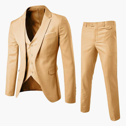 Herren Dreiteiler im Slim-Fit Design – Moderner Anzug für festliche Anlässe und Business