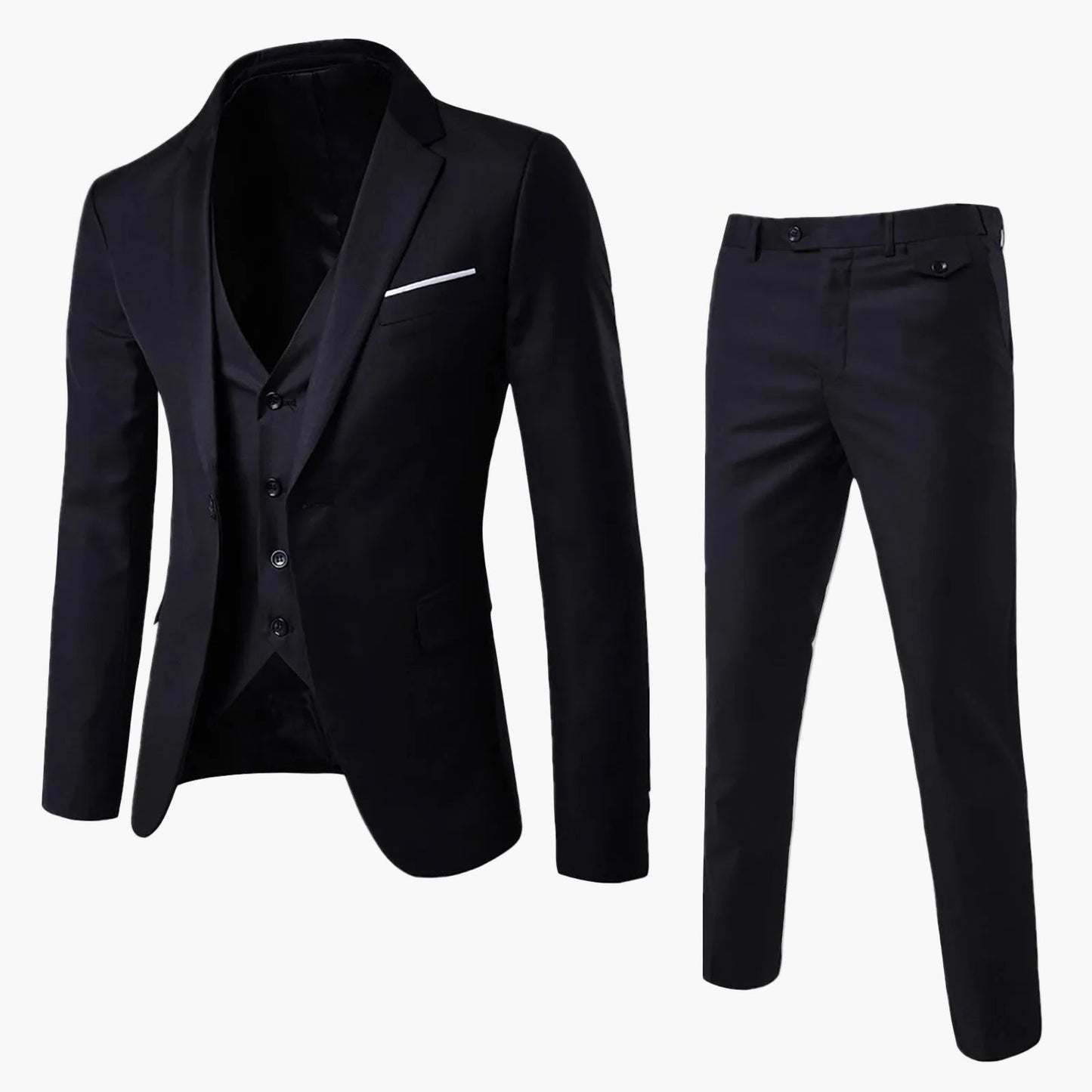 Herren Dreiteiler im Slim-Fit Design – Moderner Anzug für festliche Anlässe und Business