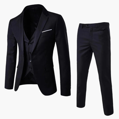 Herren Dreiteiler im Slim-Fit Design – Moderner Anzug für festliche Anlässe und Business