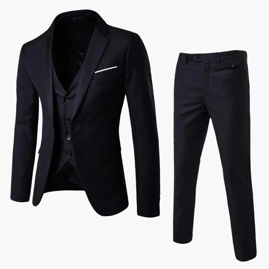 Herren Dreiteiler im Slim-Fit Design – Moderner Anzug für festliche Anlässe und Business