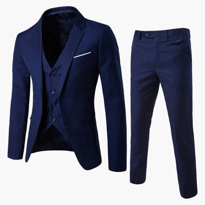 Herren Dreiteiler im Slim-Fit Design – Moderner Anzug für festliche Anlässe und Business