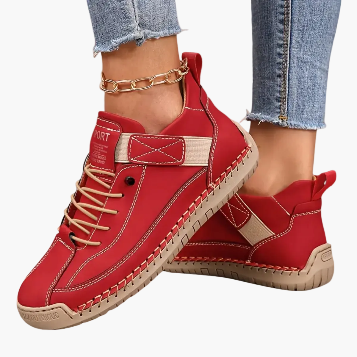 Damen Bequeme Orthopädische Sneaker für Alltag und Freizeit