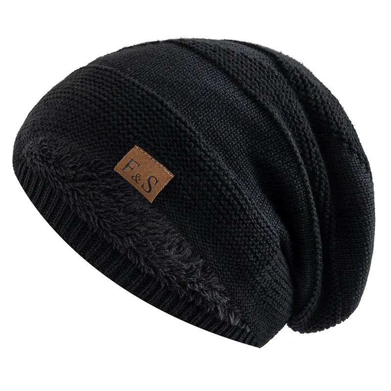 Slouch Beanie Strickmütze mit weichem Innenfutter