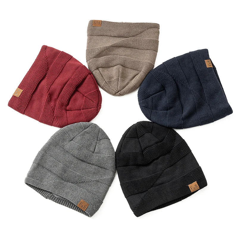 Slouch Beanie Strickmütze mit weichem Innenfutter