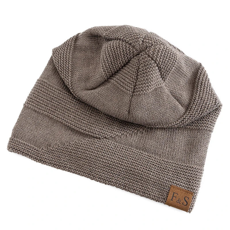 Slouch Beanie Strickmütze mit weichem Innenfutter