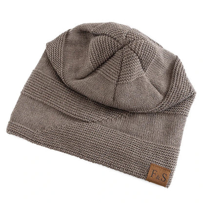 Slouch Beanie Strickmütze mit weichem Innenfutter