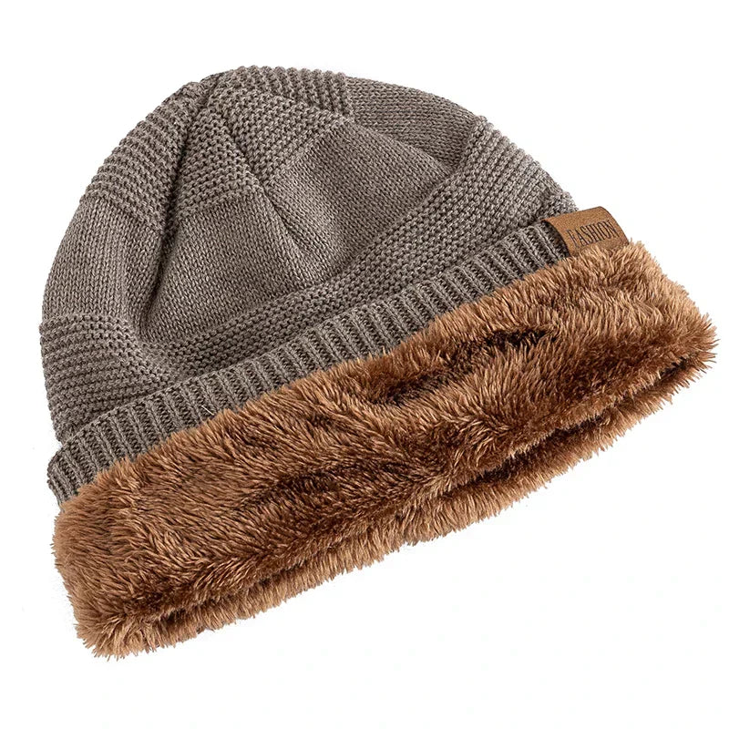 Slouch Beanie Strickmütze mit weichem Innenfutter