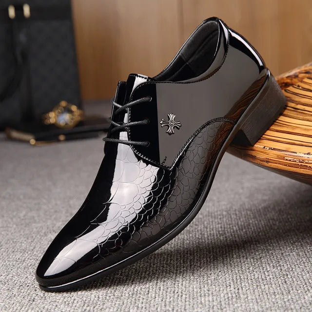Herren Business Oxford Schuhe – Elegante Spitzkappe für formelle Anlässe