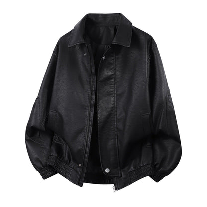 Unisex Bomberjacke mit Kragen und Reißverschluss aus weichem Material