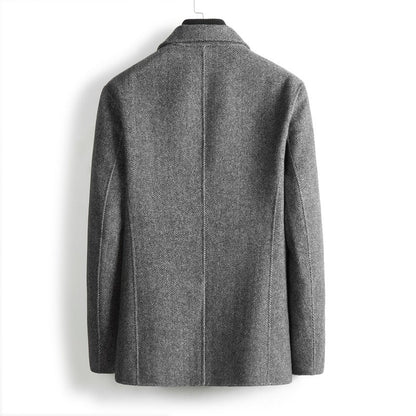 Herren Blazer Sakko aus weichem Material, einreihig, mit Reverskragen und Taschen