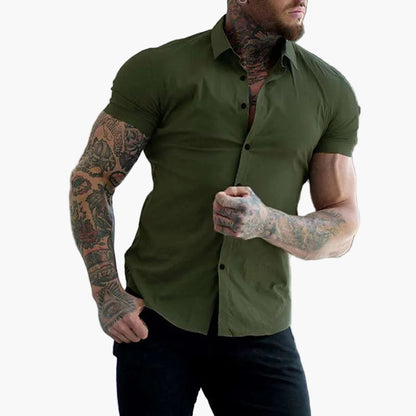 Herren Kurzarmhemd im Slim-Fit Design – Sportlich-elegantes Hemd für Freizeit und Business